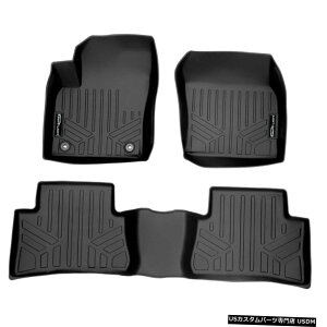 Floor Mat SmartlinertA}bgCi[ubN2Zbg2018-2021g^C-HR Smartliner Floor Mats Liners Black 2 Row Set For 2018-2021 Toyota C-HR
