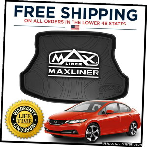 Floor Mat MAXTRAYSV^J[S/gNCi[}bgubN2012-2015z_VrbNZ_ MAXTRAY All-Weather Cargo/Trunk Liner Mat Black for 2012-2015 Honda Civic Sedan