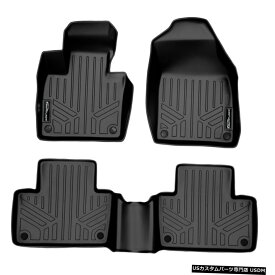 Floor Mat Smartlinerカスタムフィットフロアマットライナーブラック2016-2021ボルボXC90ハイブリッドなし Smartliner Custom Fit Floor Mats Liner Black for 2016-2021 Volvo XC90 No Hybrid