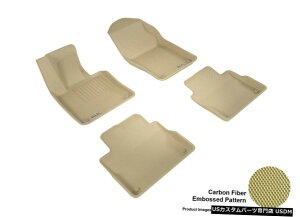 Floor Mat 2017- 2018N{{S90JOJ[{p^[^SV^tA}bgZbg For 2017-2018 Volvo S90 Kagu Carbon Pattern Tan All Weather Floor Mat Set