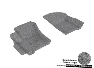 Floor Mat 2009-2013�_�b�W�W���[�j�[�O���[�J�[�y�b�g�t�����g�S�V��^�t���A�}�b�g�Z�b�g For 2009-2013 Dodge Journey Gray Carpet Front All Weather Floor Mat Set �y���s�A���i�z