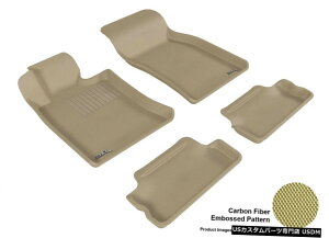 Floor Mat 2007-2013~jN[p[n[hgbvR1R2J[{p^[^SV^tA}bg For 2007-2013 Mini Cooper Hardtop R1 R2 Carbon Pattern Tan All Weather Floor Mat
