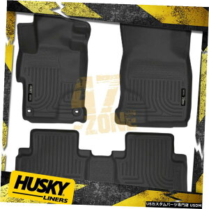 Floor Mat 2014-2015�z���_�V�r�b�N�S�V��^�t���A�}�b�g�Z�b�g�u���b�N For 2014-2015 Honda Civic All Weather Floor Mat Set Black �y���s�A���i�z