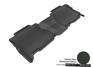 Floor Mat 07-13g^^hJO[ubNI[EFU[tA}bg2 For 07-13 Toyota Tundra Kagu Black All Weather Floor Mat 2nd Row