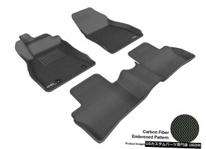 Floor Mat 2011-2017NYW[NR1R2KAGUJ[{p^[ubNSV^tA}bg For 2011-2017 Nissan Juke R1 R2 KAGU Carbon Pattern Black All Weather Floor Mat