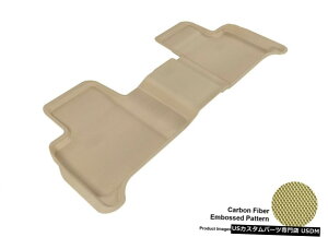 Floor Mat 2016- 2018NZfXxcGLE450AMGJ[{p^[^SV^tA}bg For 2016-2018 Mercedes-Benz GLE450 AMG Carbon Pattern Tan All Weather Floor Mat