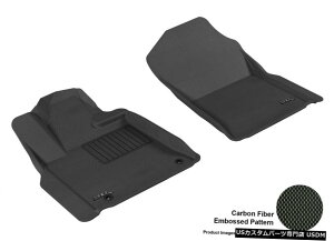 Floor Mat 2008-2011g^ZRCAJO[ubNI[EFU[tgtA}bgZbg For 2008-2011 Toyota Sequoia Kagu Black All Weather Front Floor Mat Set
