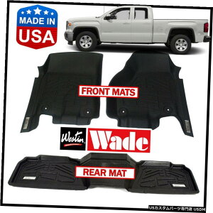 Floor Mat Westin Wade Sure-Fit Floor Mats Set 2008-2014 GMC Sierra Extended Cab BLACK Westin Wade Sure-Fit Floor Mats Set 2008-2014 GMC Sierra Extended Cab BLACK