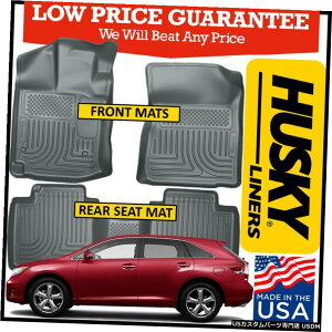 Floor Mat nXL[Ci[EFU[r[^[tA}bg2012-2014g^FUO[ɓK Husky Liners Weatherbeater Floor Mats fit 2012-2014 Toyota Venza GRAY