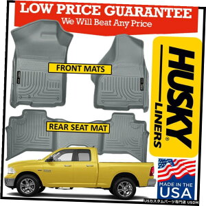 Floor Mat nXL[Ci[EFU[r[^[tA}bg2009-2019_bWgbNNbhLuɓK Husky Liners Weatherbeater Floor Mats fit 2009-2019 Dodge Ram Truck Quad Cab