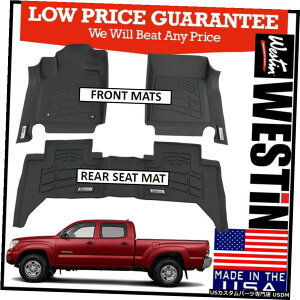 Floor Mat Westin Wade Sure-Fit fits 2012-2015 Toyota Tacoma Double Cab Floor Mats Westin Wade Sure-Fit fits 2012-2015 Toyota Tacoma Double Cab Floor Mats
