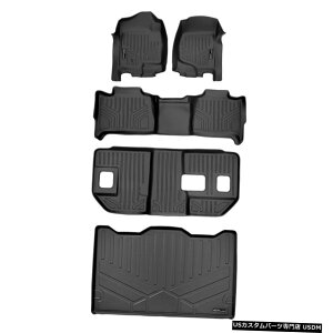 Floor Mat SV^tA}bgZbg-2007-14To[o/[RXLpJ[SCi[ubN All Weather Floor Mats Set - Cargo Liner Black For 2007-14 Suburban / Yukon XL