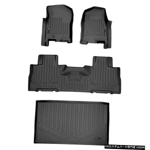Floor Mat 2007-10�G�N�X�y�f�B�V����EL /�i�r�Q�[�^�[L�p�I�[���E�F�U�[�t���A�}�b�g�J�[�S���C�i�[�Z�b�g All Weather Floor Mats Cargo Liner Set for 2007-10 Expedition EL / Navigator L �y���s�A���i�z
