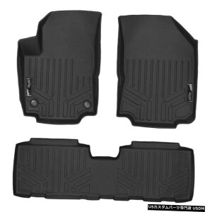 Floor Mat MAXFLOORMATJX^tA}bg2񃉃Ci[ZbgubN2018-21Chevy Equinox MAXFLOORMAT Custom Floor Mats 2 Row Liner Set Black for 2018-21 Chevy Equinox