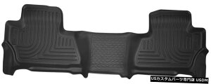 Floor Mat nXL[Ci[X-ActRgDA2ڃtA}bgubN15-20To[o/[RXL Husky Liners X-Act Contour 2nd Row Floor Mat Black for 15-20 Suburban/Yukon XL