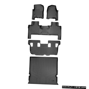 Floor Mat 2007-10�G�N�X�y�f�B�V�����i�r�Q�[�^�[�x���`�V�[�g/�R���\�[���p�t���A�}�b�g�J�[�S���C�i�[�Z�b�g Floor Mats Cargo Liner Set For 2007-10 Expedition Navigator Bench Seat/Console �y���s�A���i�z