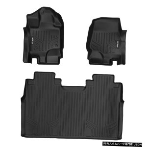 Floor Mat SmartlinerJX^tA}bgZbg2015-20F-150X[p[N[x`V[gpubN Smartliner Custom Floor Mats Set Black for 2015-20 F-150 SuperCrew Bench Seats