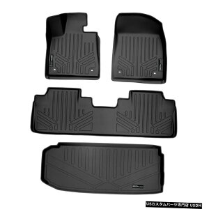 Floor Mat MaxlinertA}bgJ[SCi[ZbgubN2018-2020NTXRX350L / RX450hL Maxliner Floor Mats Cargo Liner Set Black For 2018-2020 Lexus RX350L / RX450hL