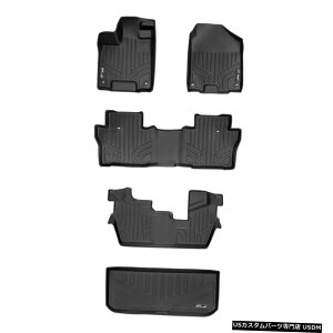 Floor Mat MaxlinertA}bgJ[SCi[ZbgubN16-2021pCbgp-G[gfȂ Maxliner Floor Mats Cargo Liner Set Black For 16-2021 Pilot - No Elite Models