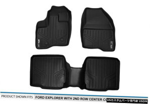 Floor Mat MAXFLOORMAT 1st / 2nd Floor Liners Black for 2011-14 Explorer W / 2nd Row Console MAXFLOORMAT 1st/2nd Floor Liners Black for 2011-14 Explorer W/ 2nd Row Console �y���s�A���i�z
