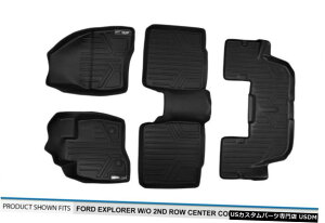 Floor Mat MAXFLOORMAT 1st 2nd W / O Console 3rd Row Floor Mats Black for 2015-16 Explorer MAXFLOORMAT 1st 2nd W/O Console 3rd Row Floor Mats Black for 2015-16 Explorer �y���s�A���i�z