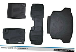Floor Mat MaxLiner All Weather 1st 2ndCargo Floor Mats Set Black for 12-16 Honda CR-V MaxLiner All Weather 1st 2nd  Cargo Floor Mats Set Black for 12-16 Honda CR-V