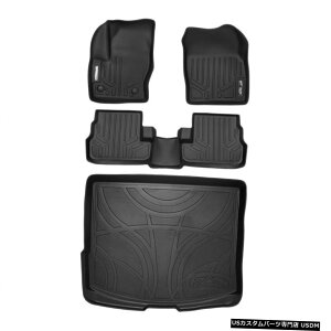 Floor Mat MaxLiner All Weather 1st 2ndCargo Floor Mats Set Blk for 15-16 Lincoln MKC MaxLiner All Weather 1st 2nd  Cargo Floor Mats Set Blk for 15-16 Lincoln MKC