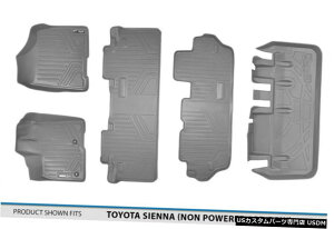 Floor Mat MAXFLOORMAT 1st / 2nd / 3rd / Cargo Floor Liner Mat Grey for 13-20 Sienna 8-Passenger MAXFLOORMAT 1st/2nd/3rd/Cargo Floor Liner Mat Grey for 13-20 Sienna 8-Passenger �y���s�A���i�z