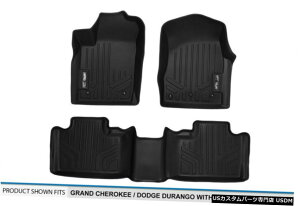 Floor Mat MAXFLOORMAT 1st / 2nd Row�t���A���C�i�[�}�b�g�u���b�N�i13-16�O�����h�`�F���L�[/�f�������S�p�j MAXFLOORMAT 1st/2nd Row Floor Liner Mat Black for 13-16 Grand Cherokee/Durango �y���s�A���i�z