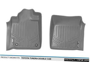 Floor Mat MAXFLOORMATtg1ڃgbNtACi[}bgO[2012-21g^^h MAXFLOORMAT Front 1st Row Truck Floor Liner Mat Grey for 2012-21 Toyota Tundra