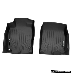 Floor Mat Smartlinerフロアマット1列目ブラック2016-21ホンダシビックセダンまたはハッチバック Smartliner Floor Mats 1st Row Black for 2016-21 Honda Civic Sedan Or Hatchback