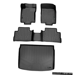 Floor Mat SmartlinertA}bgJ[SCi[Zbg2017-20[OX|[cNoSfpubN Smartliner Floor Mat Cargo Liner Set Black for 2017-20 Rogue Sport No S Models
