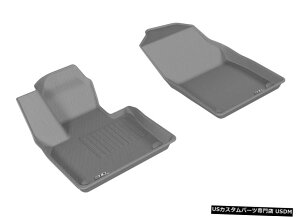 Floor Mat JO[SV^JX^tBbgCi[15-19{{XC90pO[1ڃtA}bg Kagu All-Weather Custom Fit Liners Gray 1st Row Floor Mats for 15-19 Volvo XC90