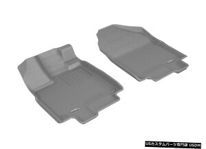 Floor Mat JO[SV^JX^tBbgCi[O[1ڃtA}bg2017-2021IfbZC Kagu All-Weather Custom Fit Liners Gray 1st Row Floor Mats 2017-2021 Odyssey