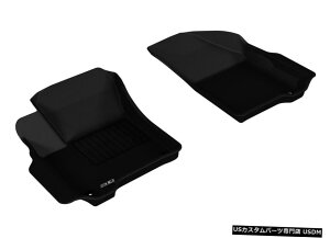 Floor Mat �^�]�ȂɃf���A���t�b�N�t����12-20�W���[�j�[�p�J�O�[�u���b�N1��ڃt���A�}�b�g Kagu Black 1st Row Floor Mats for 12-20 Journey w/Dual Hooks On Driver's Floor �y���s�A���i�z