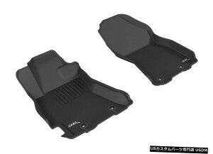 Floor Mat JO[SV^Ci[ubN1ڃtA}bg2015-2018KV[/AEgobN Kagu All-Weather Liners Black 1st Row Floor Mats for 2015-2018 Legacy/Outback