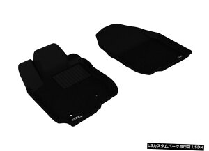 Floor Mat �J�O�[�S�V��^�J�X�^���t�B�b�g���C�i�[2006-2012RAV4�p�u���b�N1��ڃt���A�}�b�g Kagu All-Weather Custom Fit Liners Black 1st Row Floor Mats for 2006-2012 RAV4 �y���s�A���i�z