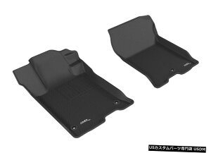Floor Mat JO[SV^JX^tBbgCi[2015-20TLX FWDpubN1ڃtA}bg Kagu All-Weather Custom Fit Liners Black 1st Row Floor Mats for 2015-20 TLX FWD