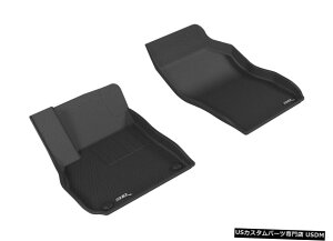 Floor Mat JO[SV^JX^tBbgCi[2017NXpubN1ڃtA}bg Kagu All-Weather Custom Fit Liners Black 1st Row Floor Mats for 2017 Lacrosse