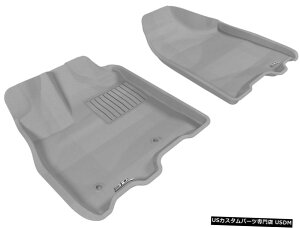Floor Mat JO[SV^JX^tBbgCi[2013-2020VGipO[1ڃtA}bg Kagu All-Weather Custom Fit Liners Gray 1st Row Floor Mats for 2013-2020 Sienna