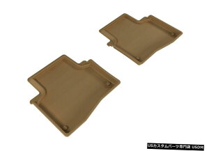 Floor Mat JO[SV^JX^tBbgCi[2014-2020RLXKXp2ڃtA}bg Kagu All-Weather Custom Fit Liners Tan 2nd Row Floor Mats for 2014-2020 RLX Gas