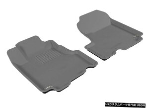 Floor Mat JO[SV^JX^tBbgCi[O[1ڃtA}bg2007-2011CR-V Kagu All-Weather Custom Fit Liners Gray 1st Row Floor Mats for 2007-2011 CR-V