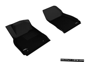 Floor Mat JO[SV^JX^tBbgCi[2013-2019XTSpubN1ڃtA}bg Kagu All-Weather Custom Fit Liners Black 1st Row Floor Mats for 2013-2019 XTS