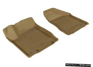 Floor Mat JO[SV^JX^tBbgCi[2003-2007[mp^1ڃtA}bg Kagu All-Weather Custom Fit Liners Tan 1st Row Floor Mats for 2003-2007 Murano