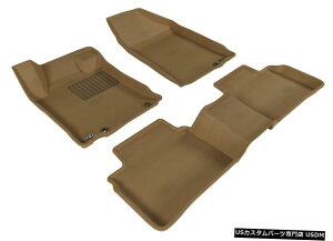 Floor Mat JO[SV^JX^tBbgCi[^1ڂ2ڃtA}bgL1NS05701502 Kagu All-Weather Custom Fit Liners Tan 1st And 2nd Row Floor Mats L1NS05701502