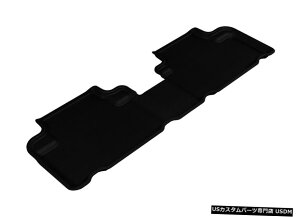 Floor Mat JO[SV^JX^tBbgCi[2012-15}c_5pubN2ڃtA}bg Kagu All-Weather Custom Fit Liners Black 2nd Row Floor Mats for 2012-15 Mazda 5