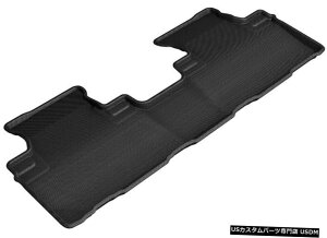 Floor Mat Kagu All-Weather Custom Fit Liners Black 2nd Row Floor Mats L1LX06021509