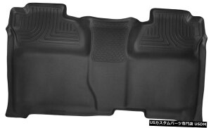 Floor Mat nXL[XActR^[2ڃtJobWtA}bgA15-19Vo[h/VG Husky XAct Contour 2nd Row Full Coverage Floor Mat for 15-19 Silverado/Sierra