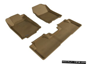 Floor Mat JO[SV^JX^tBbgCi[^1ڂ2ڃtA}bgL1HD04301502 Kagu All-Weather Custom Fit Liners Tan 1st And 2nd Row Floor Mats L1HD04301502