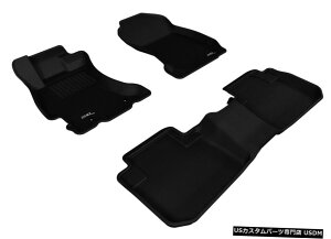 Floor Mat JO[SV^Ci[2014-2018tHX^[pubN1ڂ2ڃtA}bg Kagu All-Weather Liners Black 1st And 2nd Row Floor Mats for 2014-2018 Forester